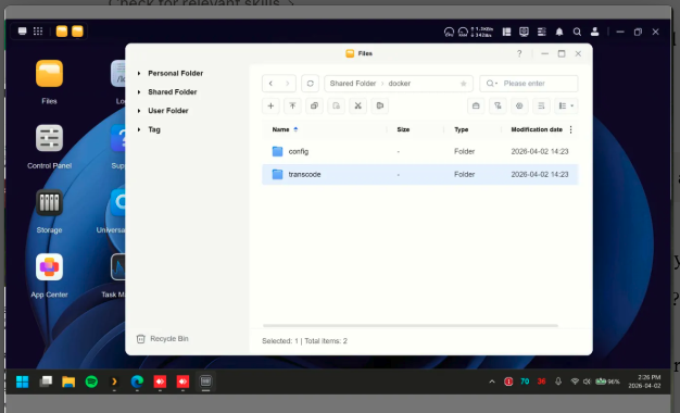 Synology shared media folder structure